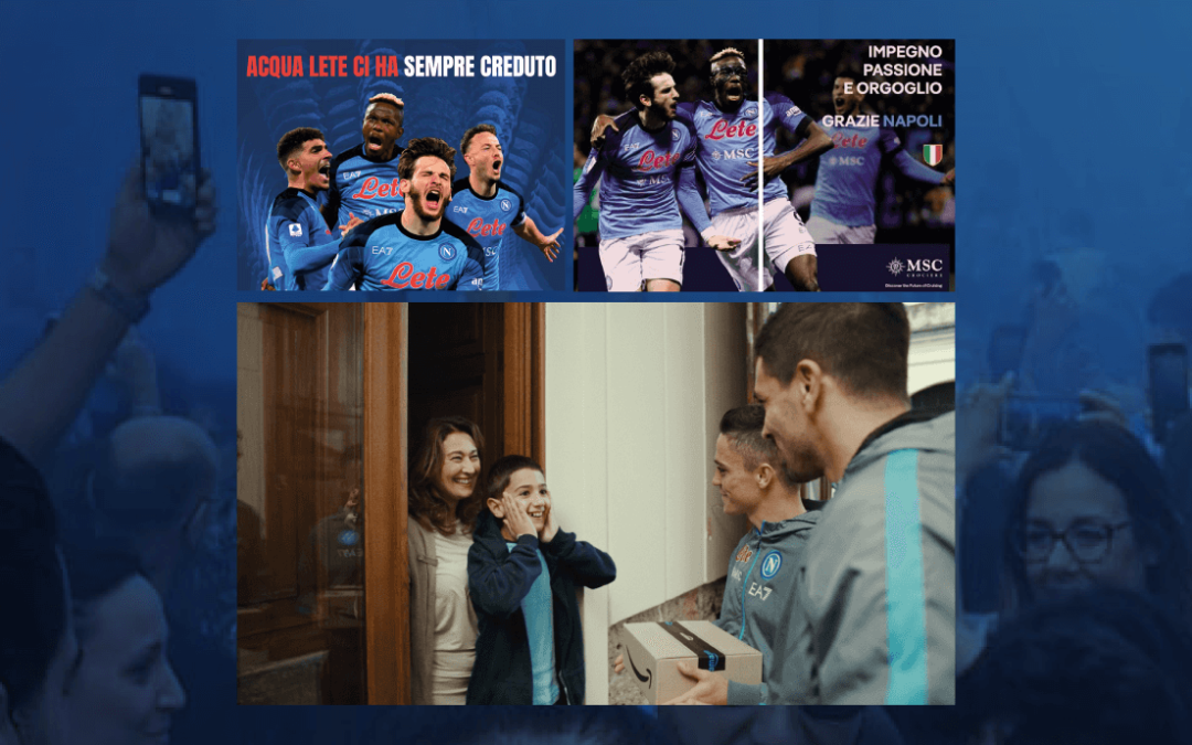 Le campagne pubblicitarie che celebrano la vittoria del Napoli